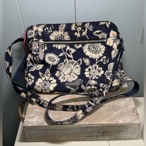 Vera Bradley Blue Floral Small Crossbody